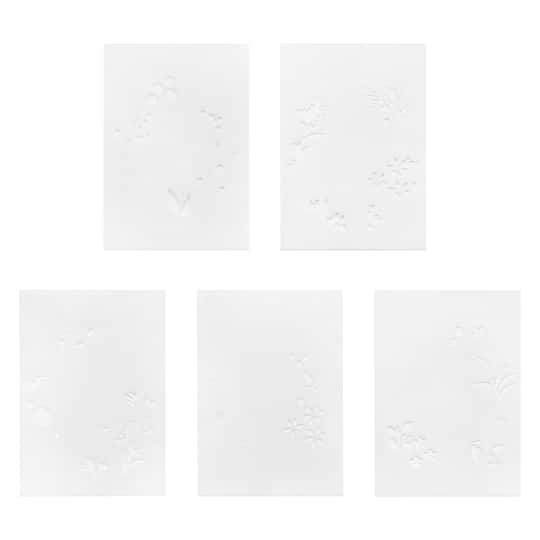 4" x 6" Flower Wreath Print Layering Stencil Set by Recollections™